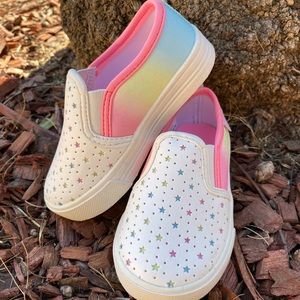 Pink Star Slip Ons